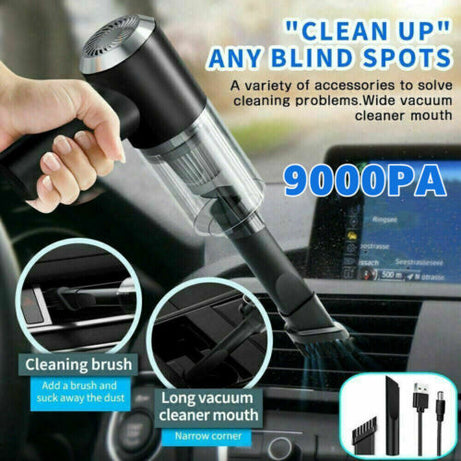 Portable Cordless Car Vacuum Cleaner Handheld Small Wireless Home Wet Drying