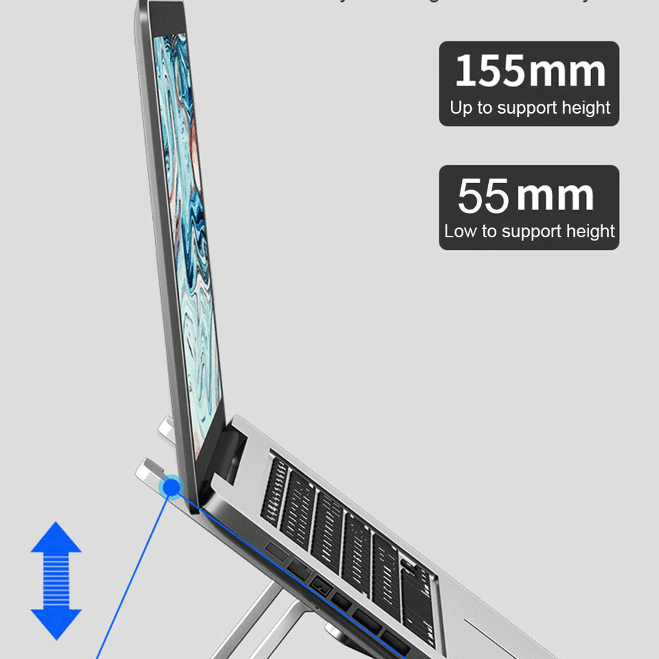 Laptop & Tablet Stand Non-slip ABS Adjustable Foldable Holder