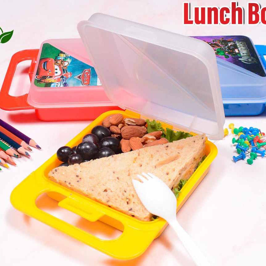 Buy 1 Get 2 Free Offer Lunch Box in New Fashionable Trendy Sandwich Design 3 Pcs