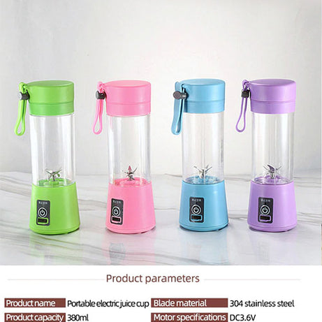 USB Rechargeable Juicer 6 Blades Electric Blender Portable Mixer