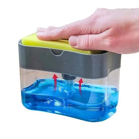 2-in-1 Soap Pump Dispenser & Sponge Caddy