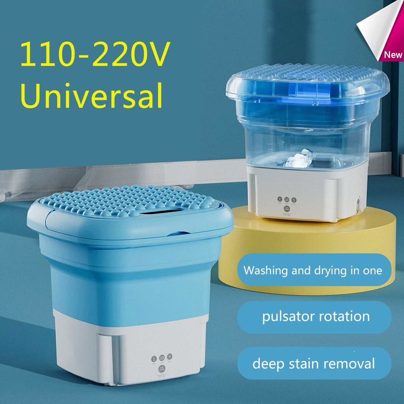 Imported foldable Portable Washing Machine For Easy & Daily Use Rs 7999