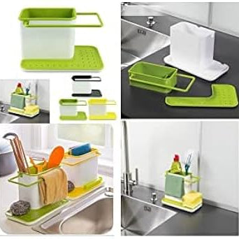 3 in 1 Stand for Kitchen Sink Organizer Dispenser for Dishwasher Liquid with Box