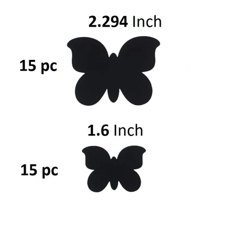 Pack Of 30 Wooden Butterflies With Adhesive Tape