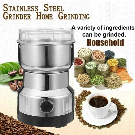 High Power Electric Grinder Machine for Spices, Coffee, Nuts, and Chutneys with Stainless Steel Blades, Best For Every Type Of Dry Ingredients Grinding