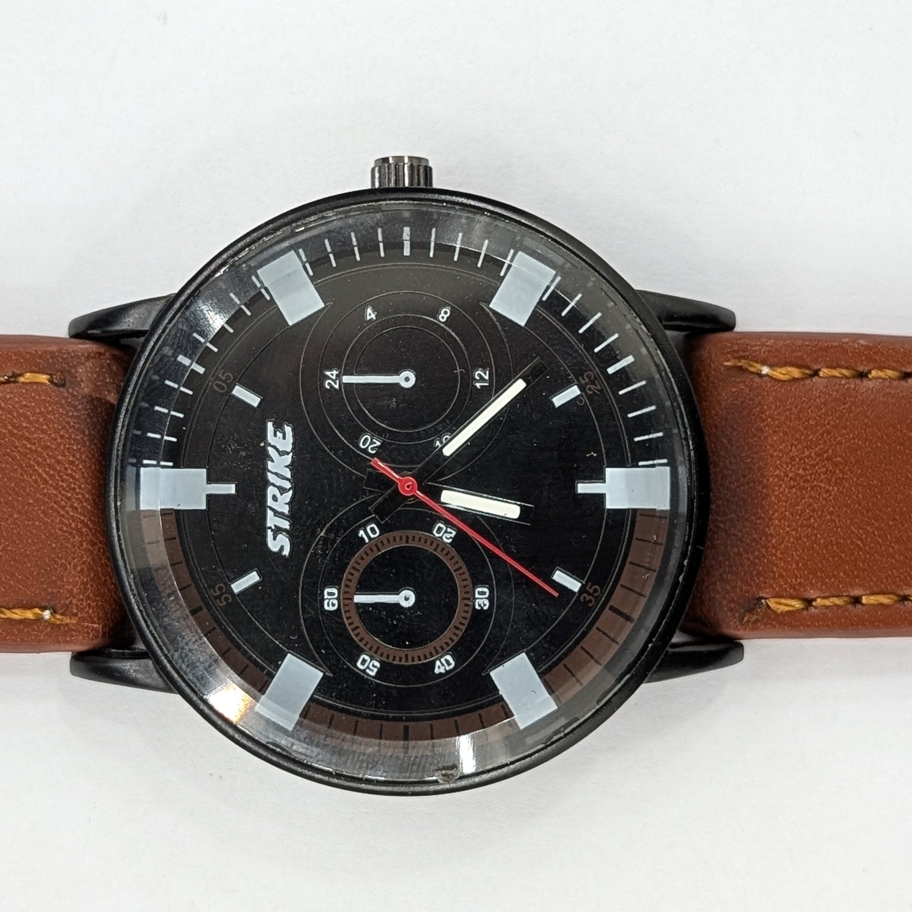 GearLine Dual Strap Black & Brown Men Watch