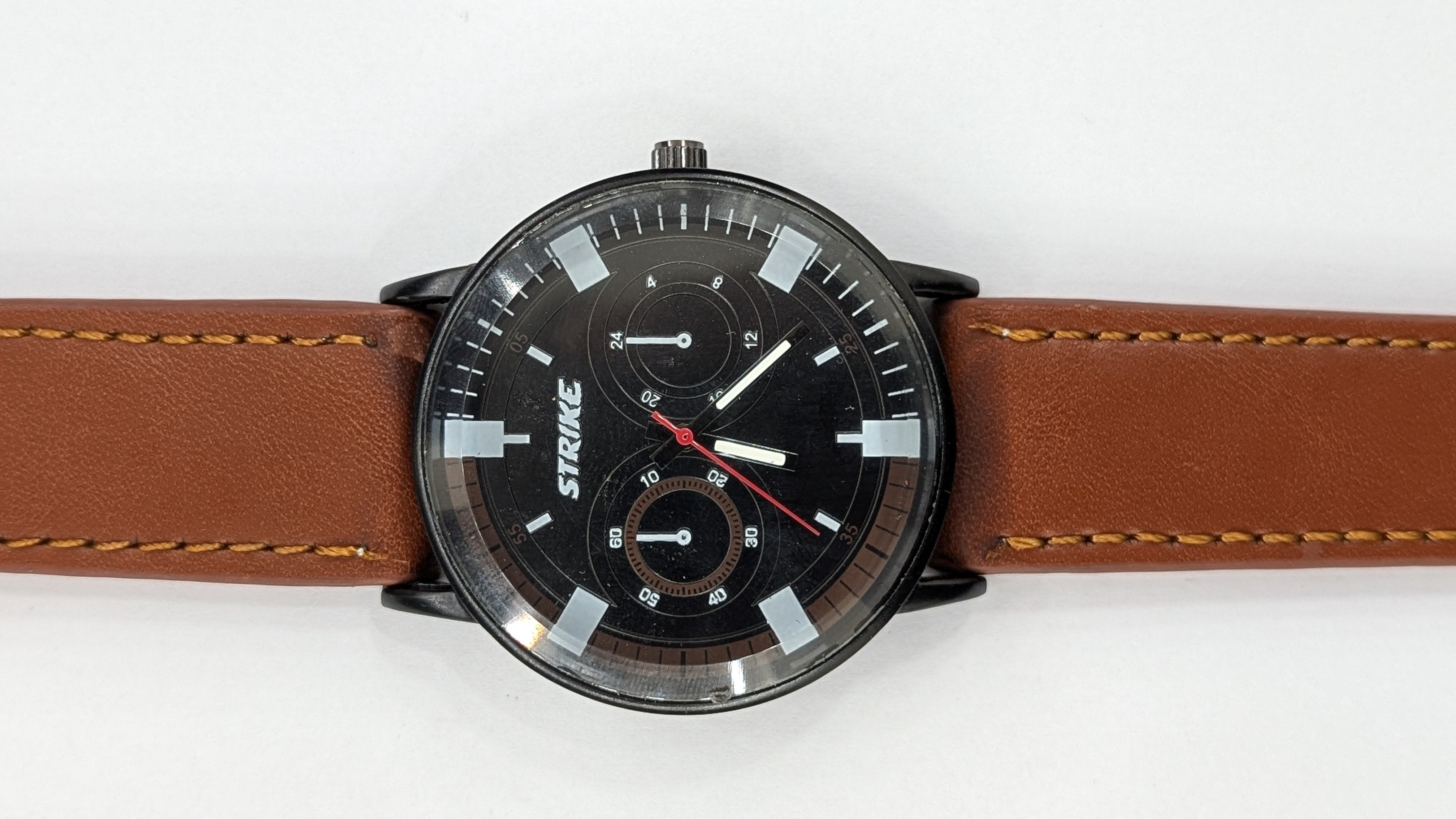 GearLine Dual Strap Black & Brown Men Watch