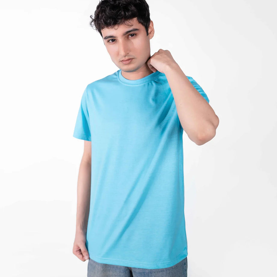 Sky Blue Basic T-Shirt