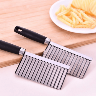 Stainless Steel Wavy Potato Fries Cutter Knife