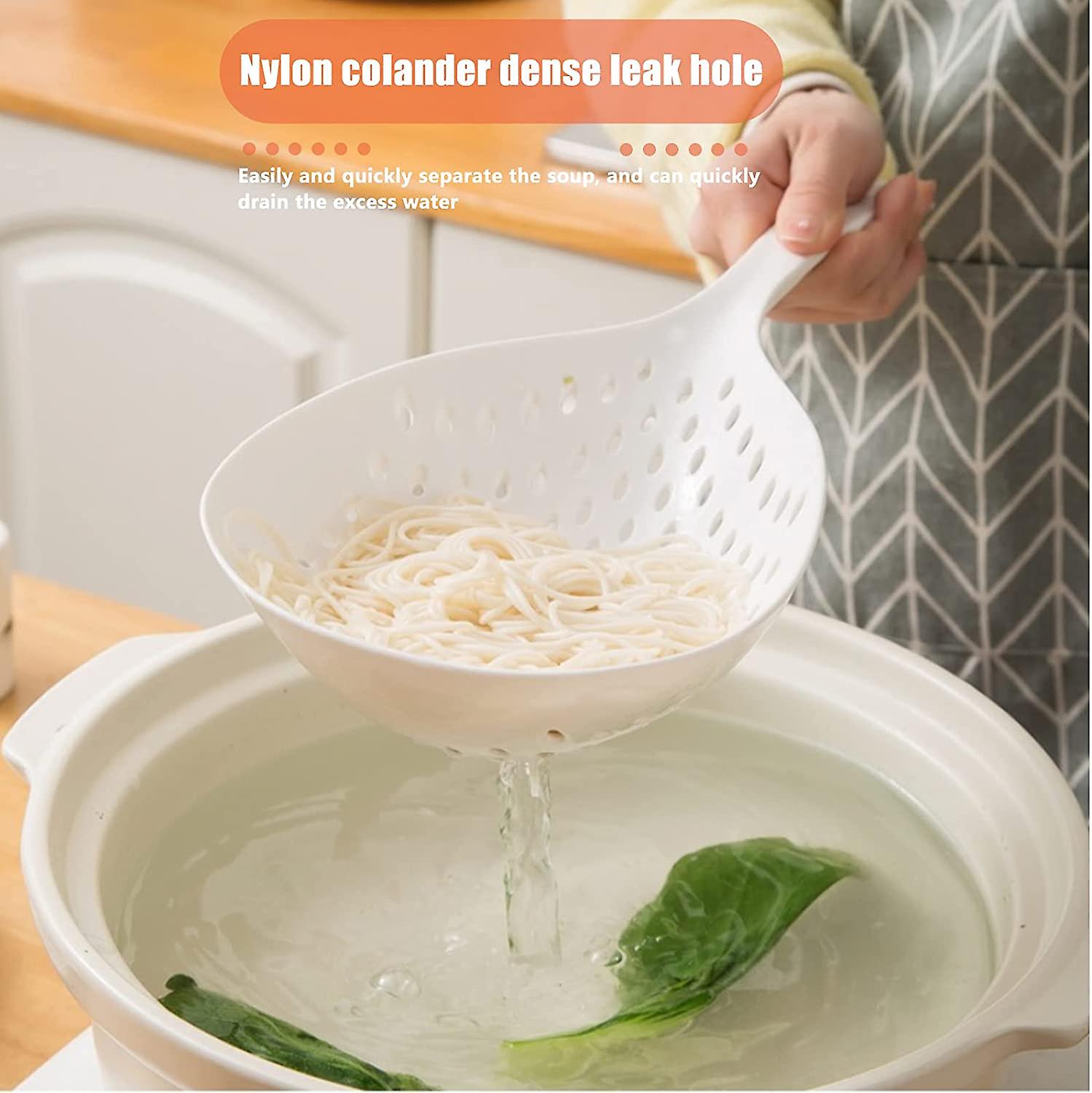 Food Noodle Strainer Scoop with Long Handle For Pasta Vegetable Fruits Cooking & Straining