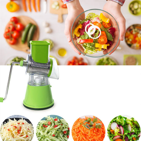 Multifunctional Manual Vegetable Spiral Slicer Cutter with Premium Hand Rotary Grater Drum Rs 1999
