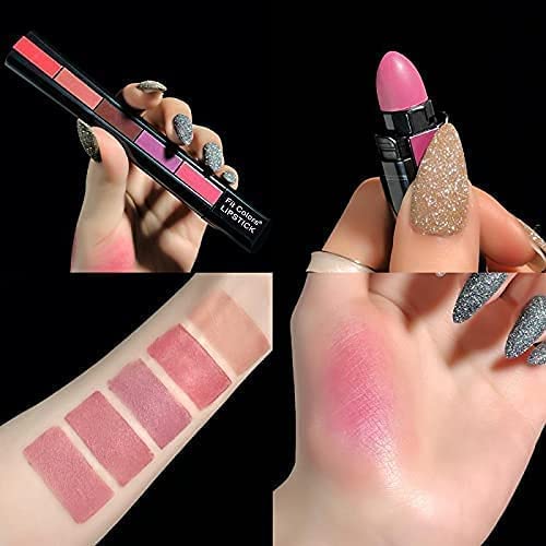 5 in 1 Huda Beauty Makeup Matte Lipsticks Shades For Women