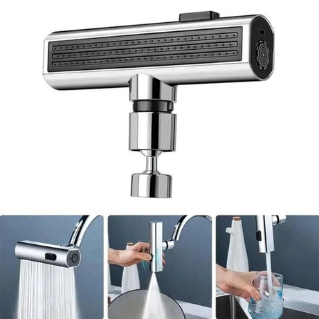Multifunctional 360 Degree Rotatable Universal Shower Head with 4 Adjustable Water Flow Modes for Enhanced Experience