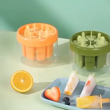 Plastics Ice Cream Mold DIY Dessert Popsicle Moulds Tray Ice Cube Maker Homemade Tools Party Supplies