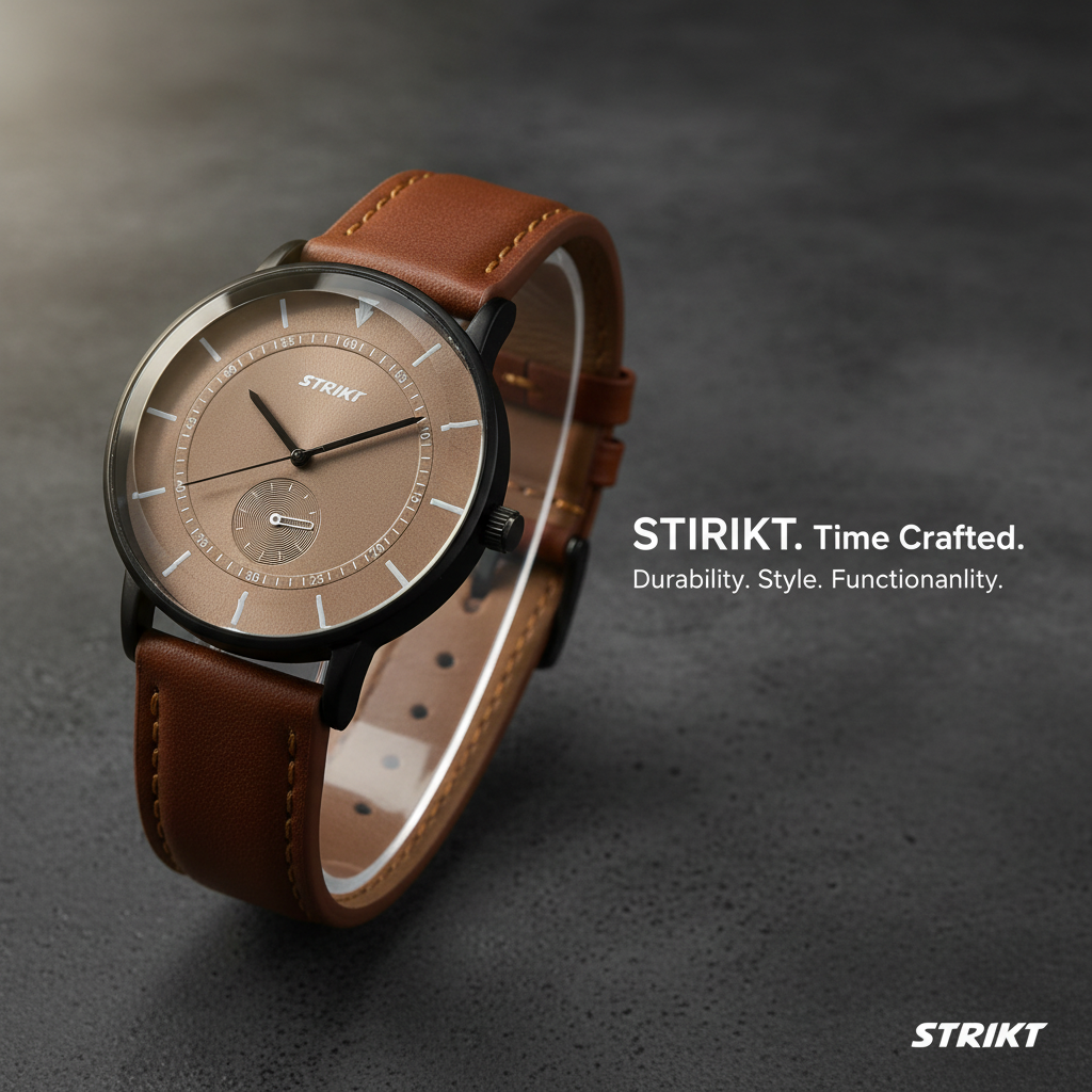 GearLine Dual Strap Deep Brown & Gray Men Watch