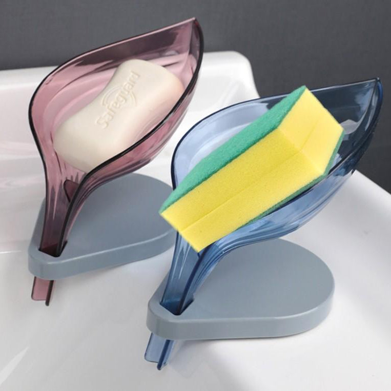 Buy 1 Get 4 Free Self Draining Leaf Shape Soap Holder