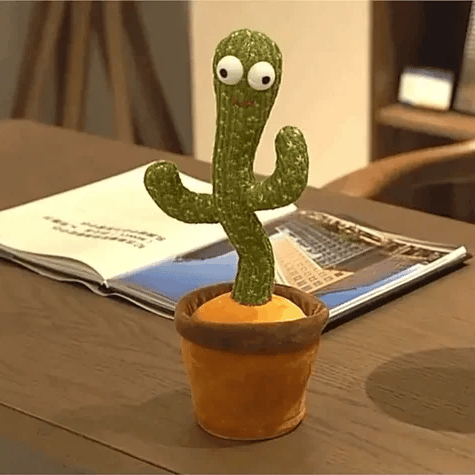 Dancing Shaking Cactus Toy with Recording and Singing of Songs