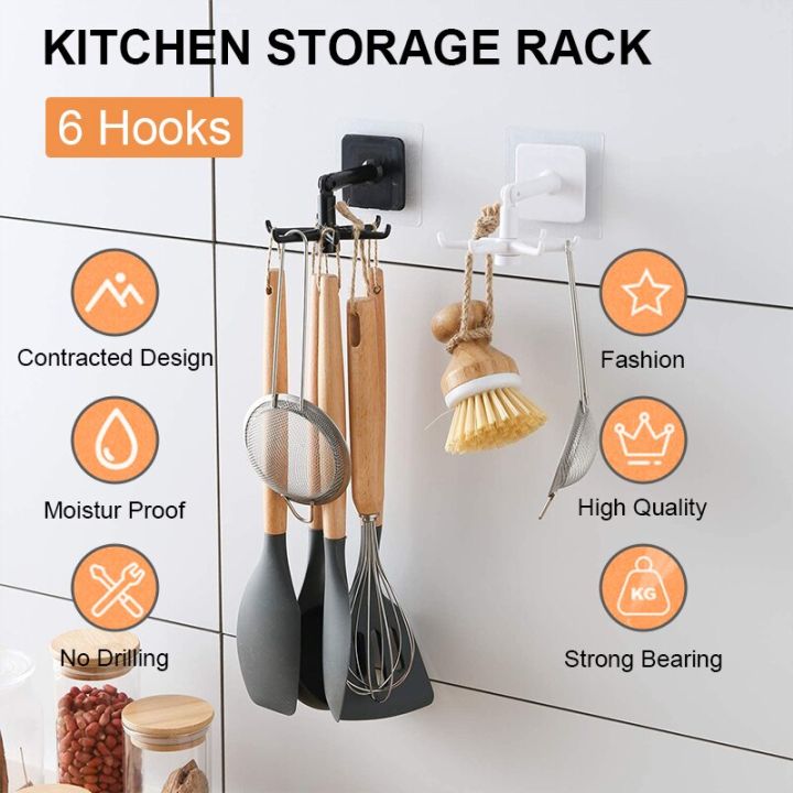 360° Rotated Kitchen Hooks Hanger