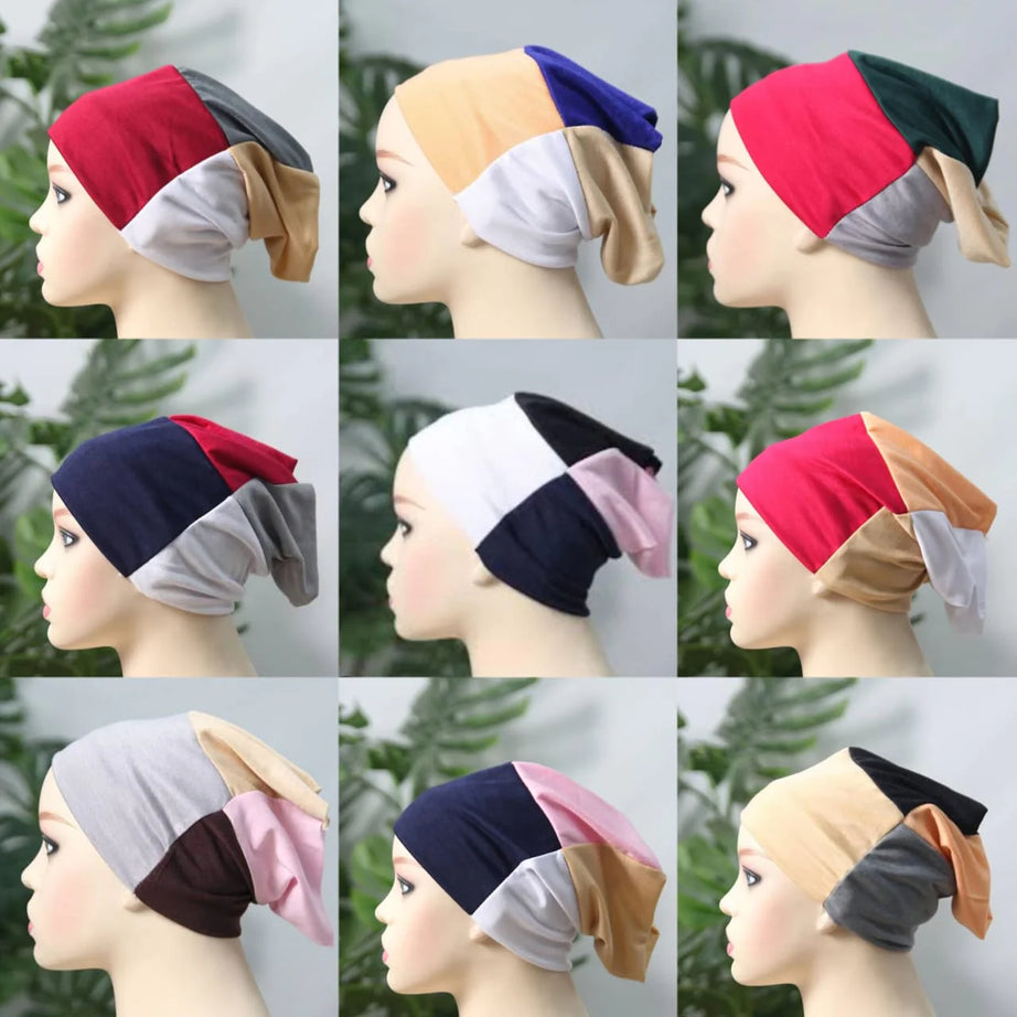 Muslim Hijab Cap 4 in 1 (Random Colors)