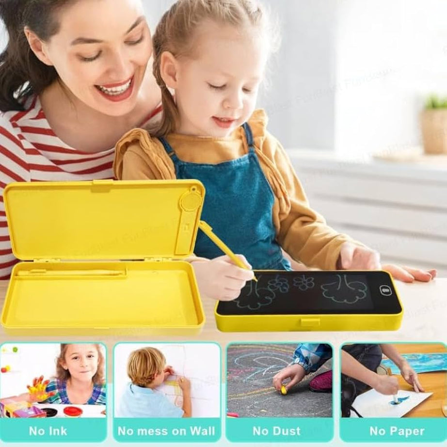 LED Drawing Pen Case Kids Pencil Box with LCD Screen – darvaza.pk