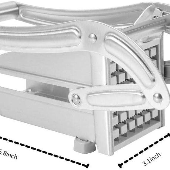 Stainless Steel French Fry Cutter Potato Slicer and Chipper Chip Cutter for Potatoes Carrots Cucumbers