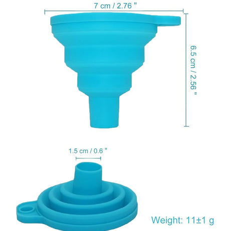 Collapsible Silicone Foldable Funnel for Kitchen