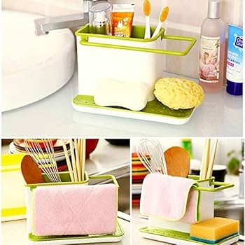 3 in 1 Stand for Kitchen Sink Organizer Dispenser for Dishwasher Liquid with Box