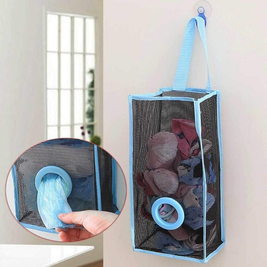 Pack of 2 Plastic Shopping and Garbage Bag Holder For Kitchen and Multi Purpose Hanging Shopper Holder