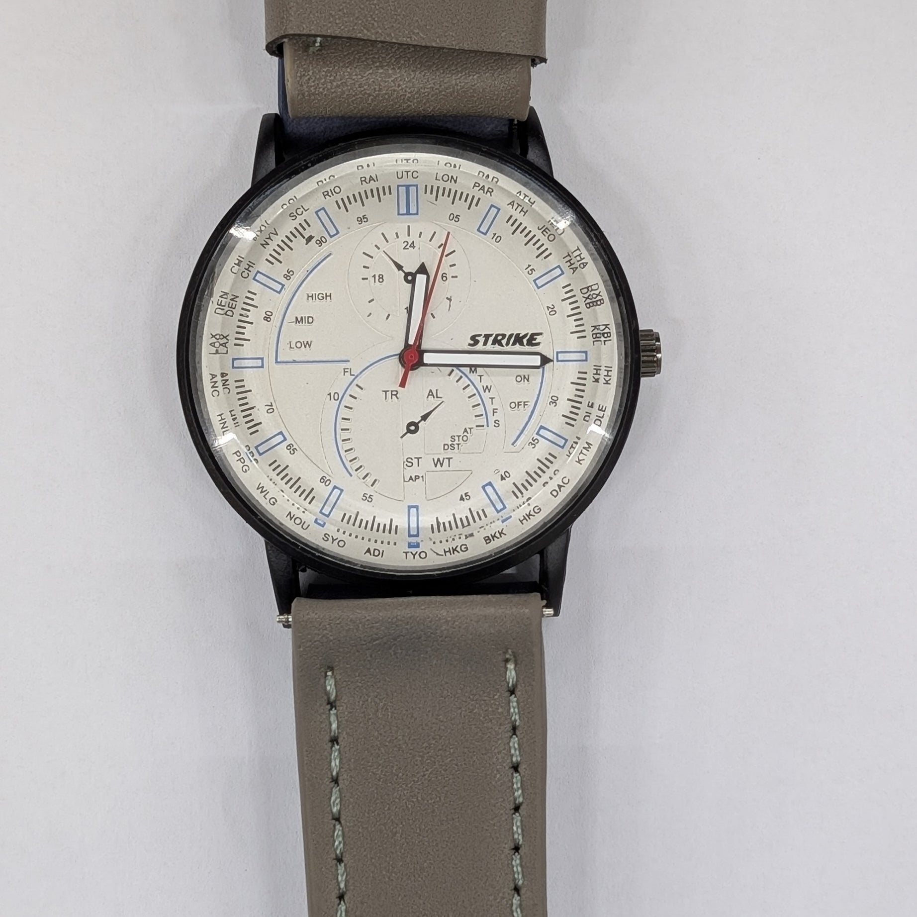 GearLine Dual Strap Navy Blue & Gray Men Watch