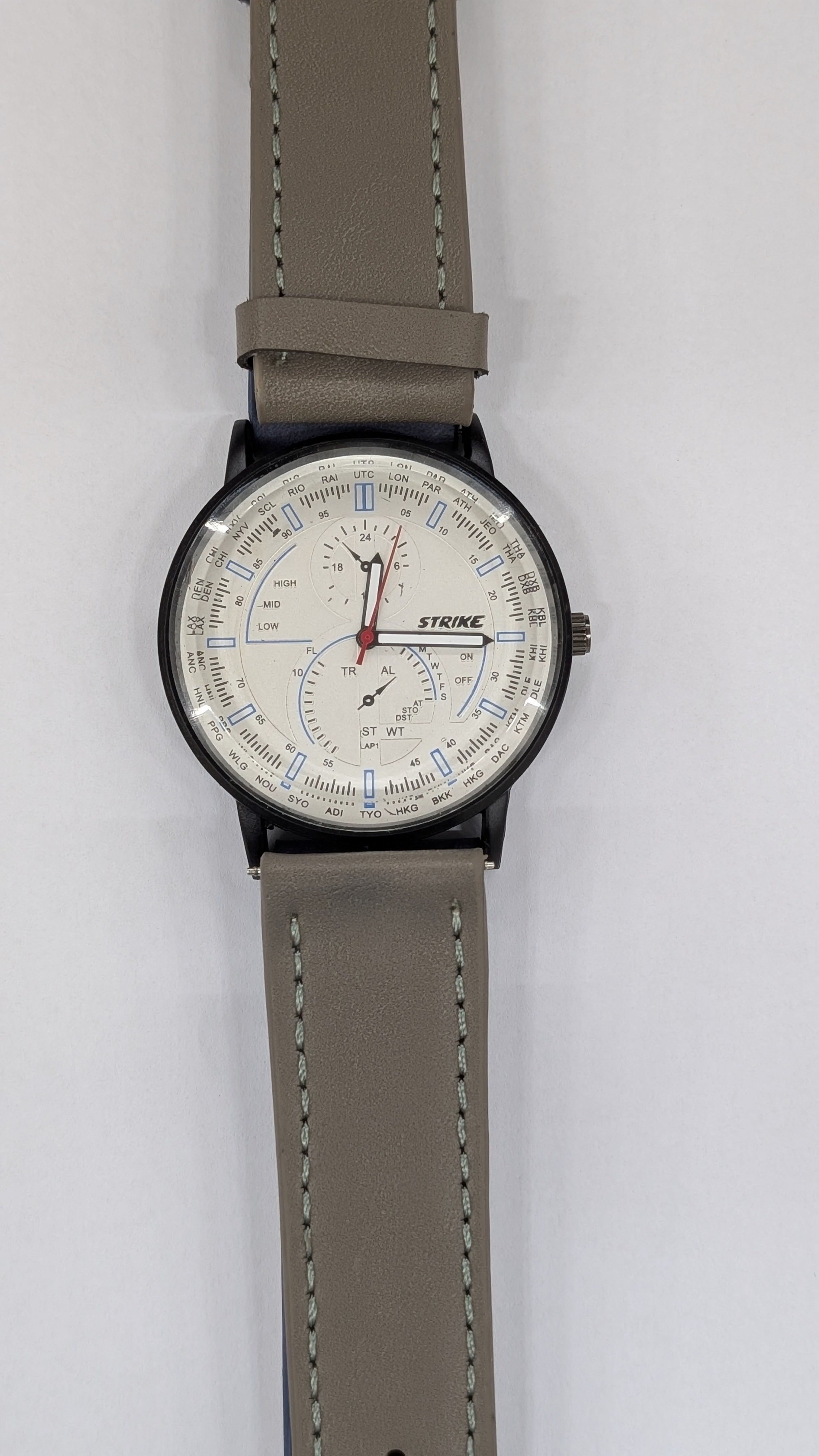 GearLine Dual Strap Navy Blue & Gray Men Watch
