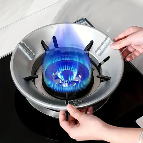 Stainless Steel Gas Stove Saver Windproof Cover Burner Stand