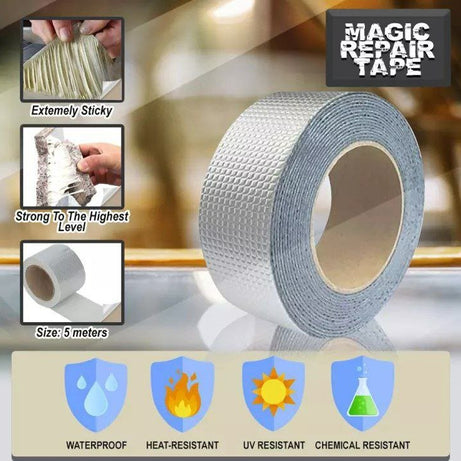 Waterproof Leakage Repair Aluminium Foil Tape For For Plastic, Metal, Concrete Repair