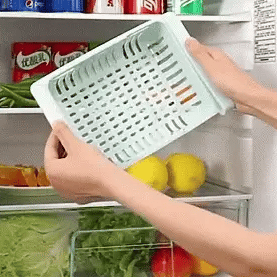 Buy 2 get 2 free Adjustable Fridge Storage Basket Racks & Sliding Tray 4 Pcs in Just Rs 1199