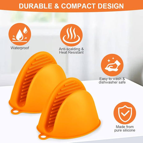 Heat Resistant Silicone Hot Pot Holder Pair