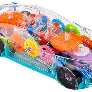 Gear Simulation Bump and Go Car with Flashing Lights and Exciting Music For Kids