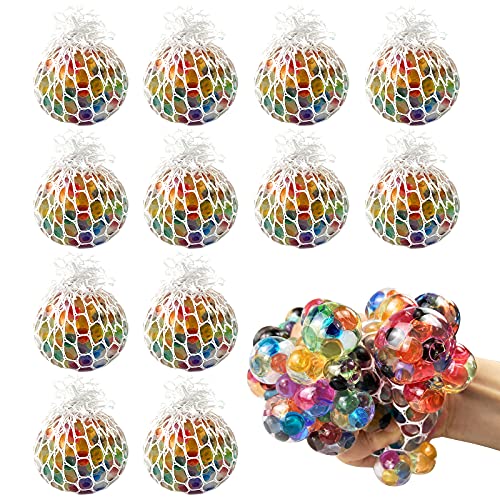 Anti Stress Squishy Mesh Rainbow Ball