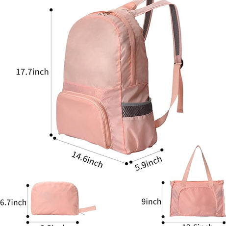 Portable Foldable Lightweight and Convertible Travel School Bag with Multi Pocket Design with Shoulder Strap For Outdoor Use