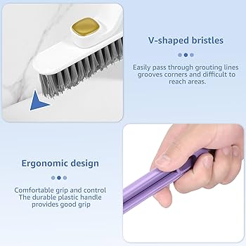 3 in 1 Multifunctional Rotating Brush with Handle Crevice Cleaning Gap Brush