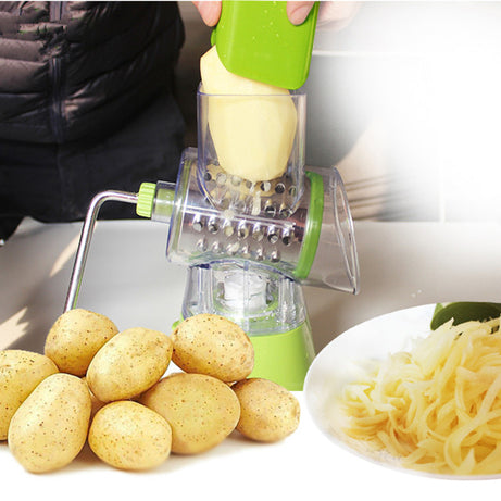 Multifunctional Manual Vegetable Spiral Slicer Cutter with Premium Hand Rotary Grater Drum Rs 1999