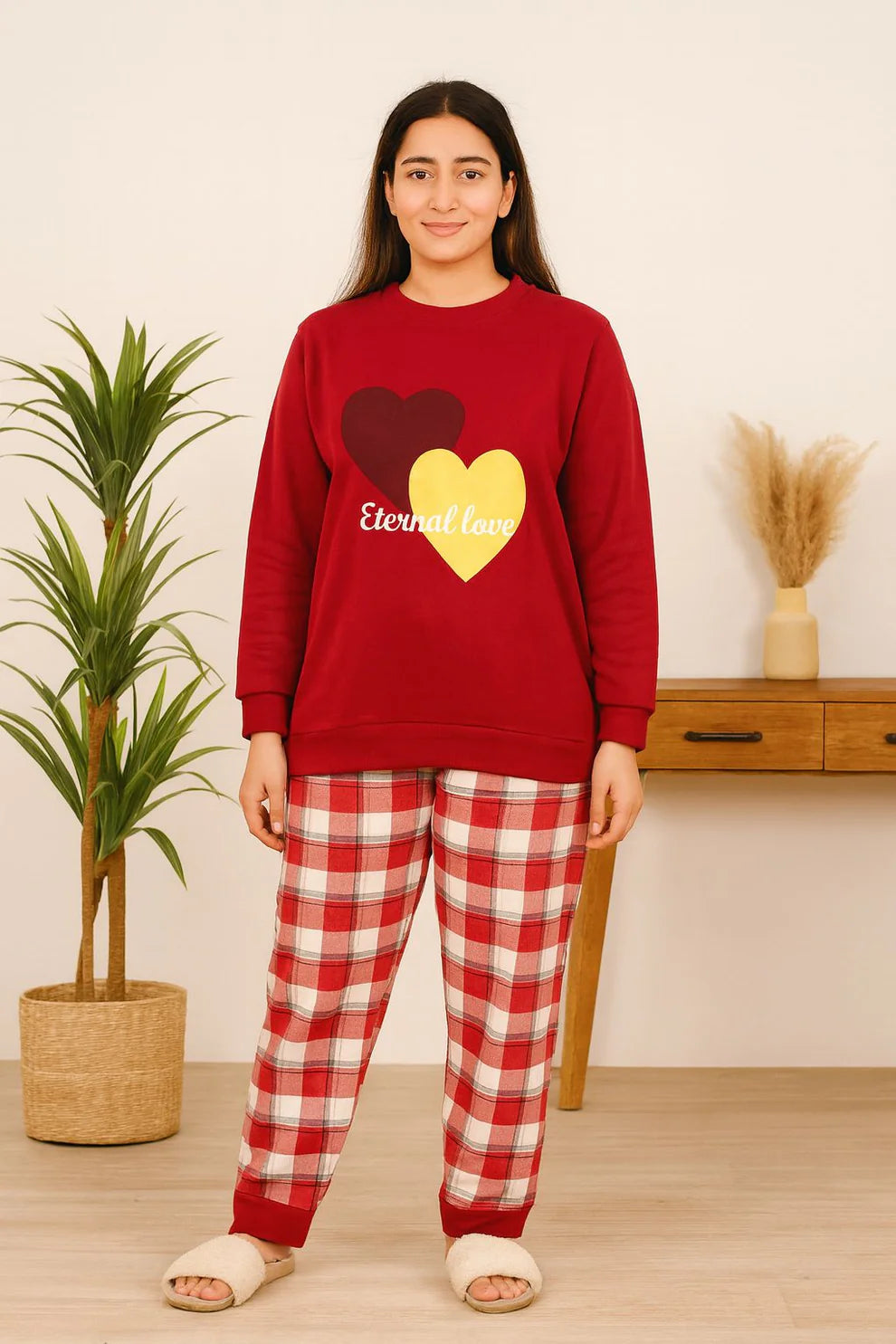Winter Red Eternal Love Co-Ord Set