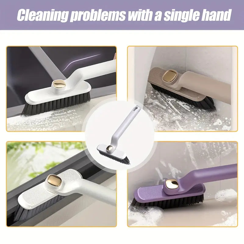 3 in 1 Multifunctional Rotating Brush with Handle Crevice Cleaning Gap Brush