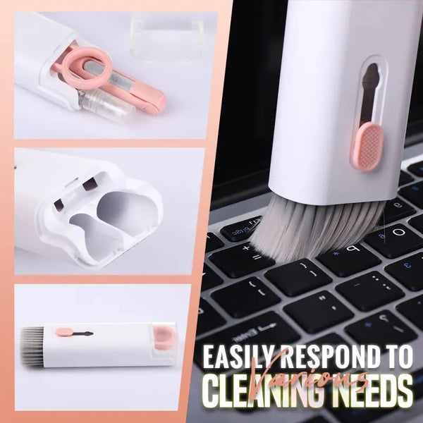 7 in 1 Multi Function Keyboard and Mobile Earphone Dirt Fingerprint Removal Cleaning Kit with Box