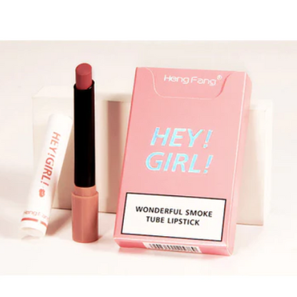 Imported Set of 4 HEY GIRL Matte Smoke Tube Lipsticks
