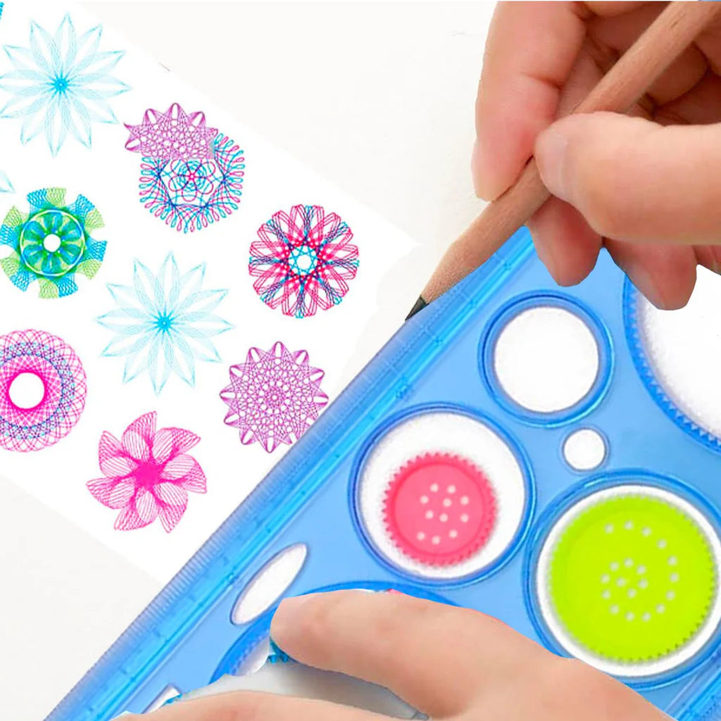 Plastic Spirograph Ruler Set for Circular Designing