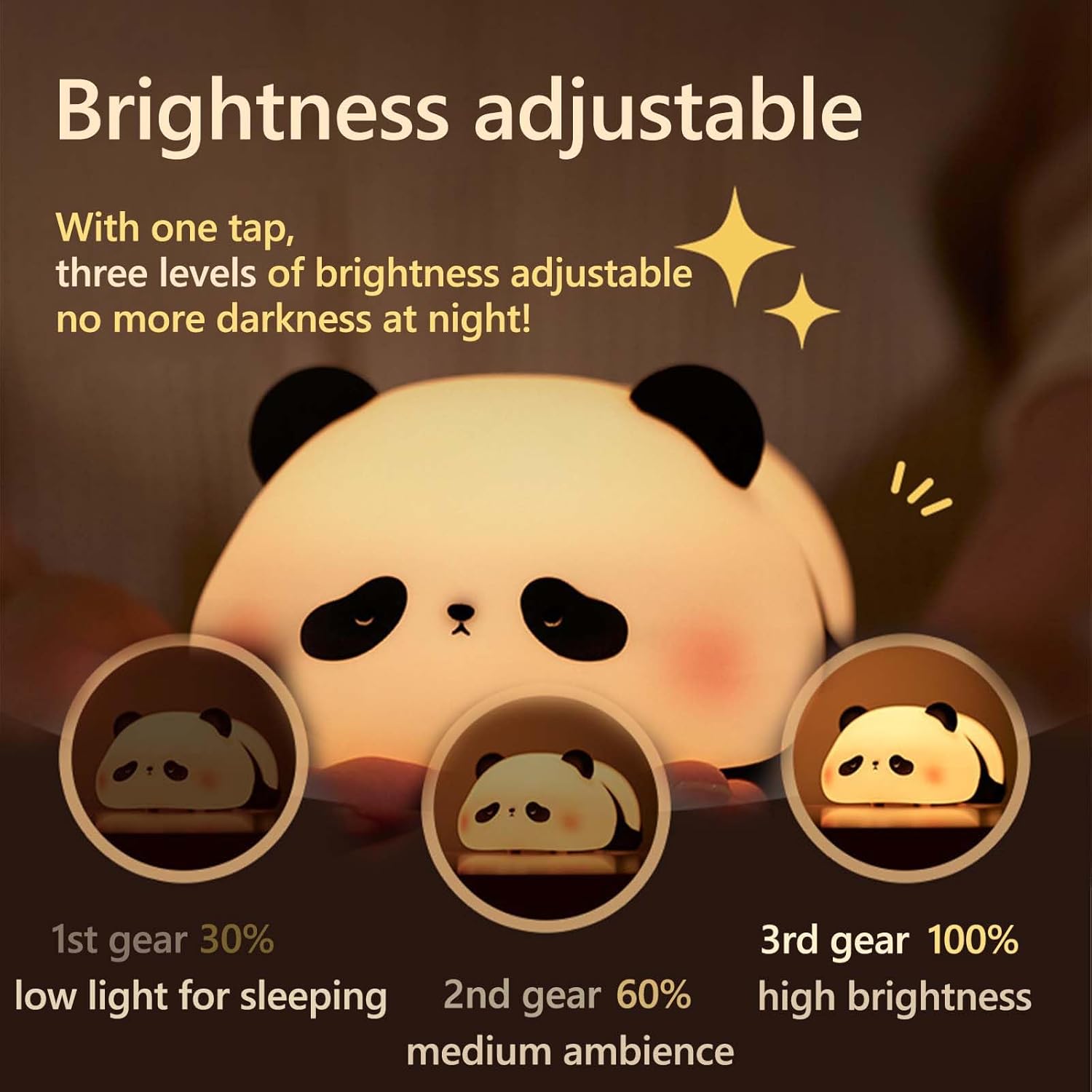 Cute Panda Squishy Animal Night Lamp