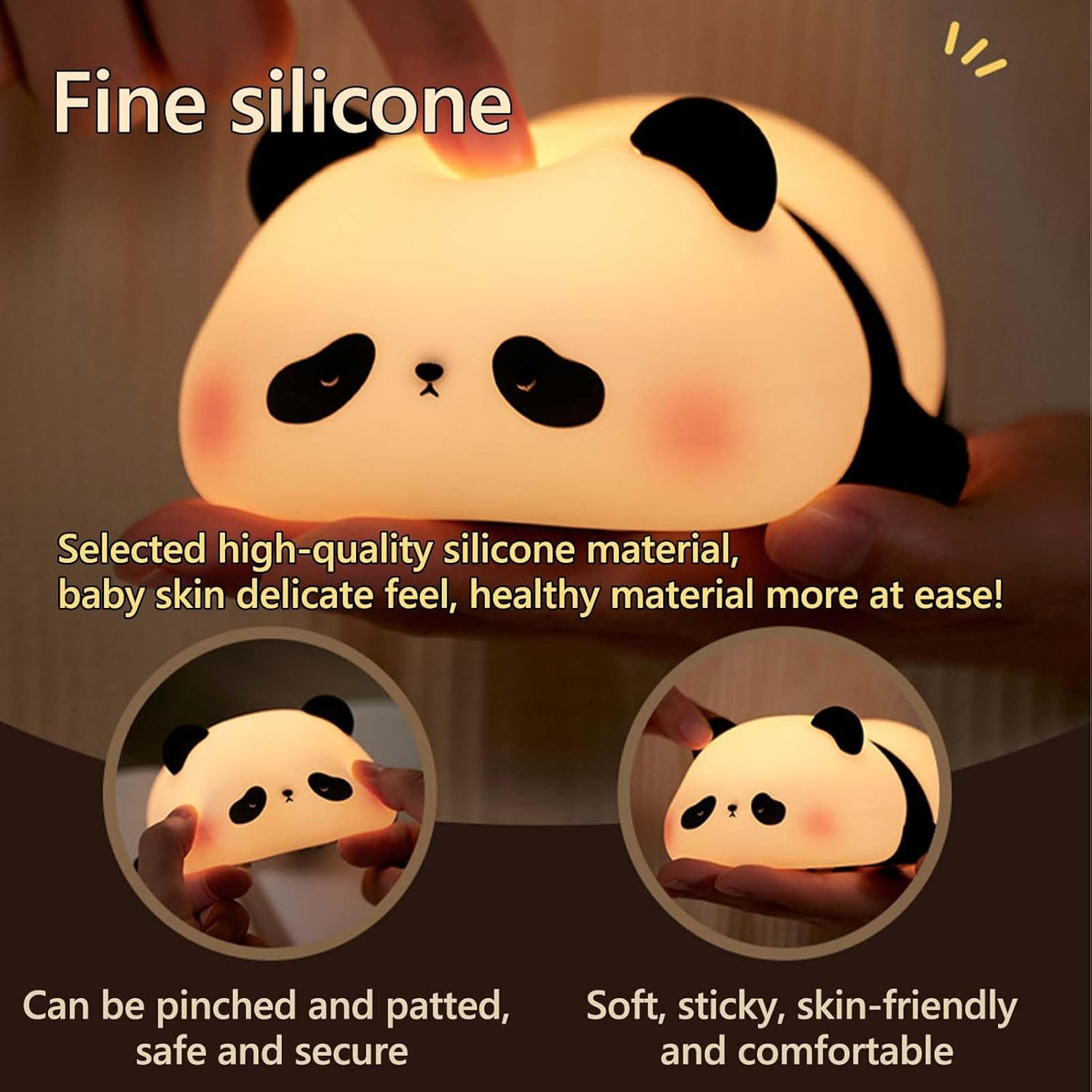 Cute Panda Squishy Animal Night Lamp