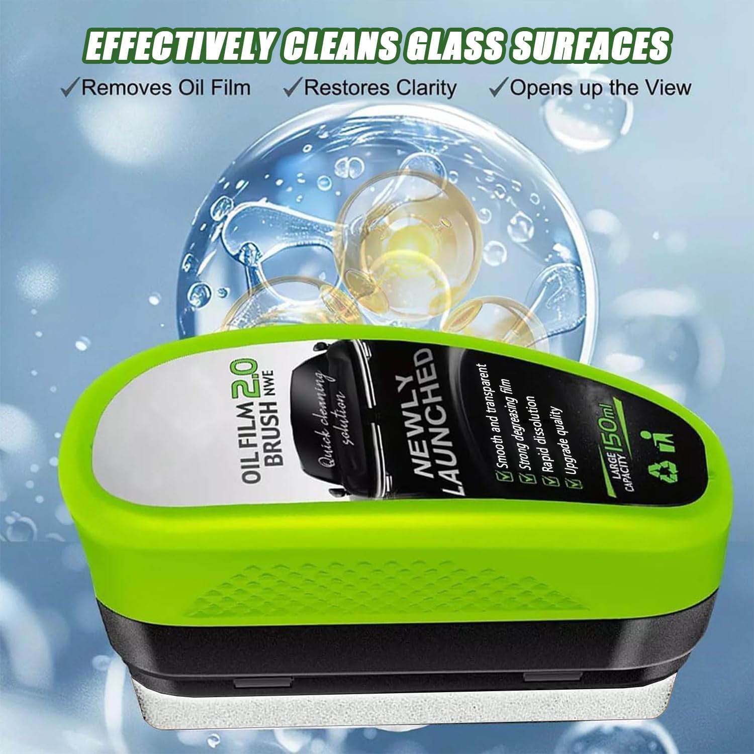 New Upgraded 2.0 Automotive Oil Film Cleaning Brush & Glass Polish – Buy 1 Get 1 FREE