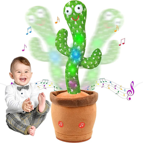 Dancing Shaking Cactus Toy with Recording and Singing of Songs