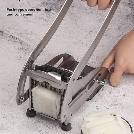 Stainless Steel French Fry Cutter Potato Slicer and Chipper Chip Cutter for Potatoes Carrots Cucumbers
