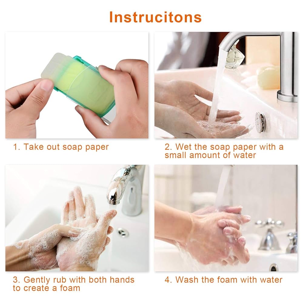 Travel Hand-Washing Soap Paper